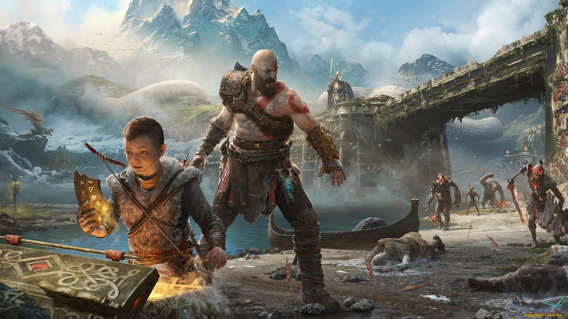 Обои Видео Игры God of War (2018), обои для рабочего стола, фотографии  видео игры, god of war , 2018, action, god, of, war, адвенчура Обои для рабочего  стола, скачать обои картинки заставки